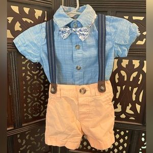 Cat & Jack Baby Boy’s Chambray Shirt & Shorts Springtime Set (3-6m)